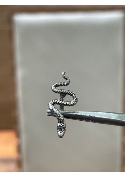 316 L Cerrahi Çelik Yılan Modeli Göbek Piercingi