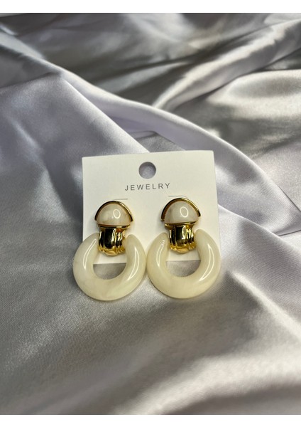 Kadın Modern Tasarım Gold Detaylı Küpe fiyatları