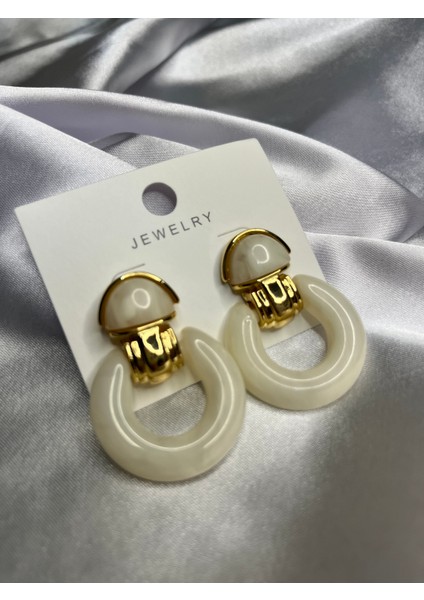 Kadın Modern Tasarım Gold Detaylı Küpe indirimleri