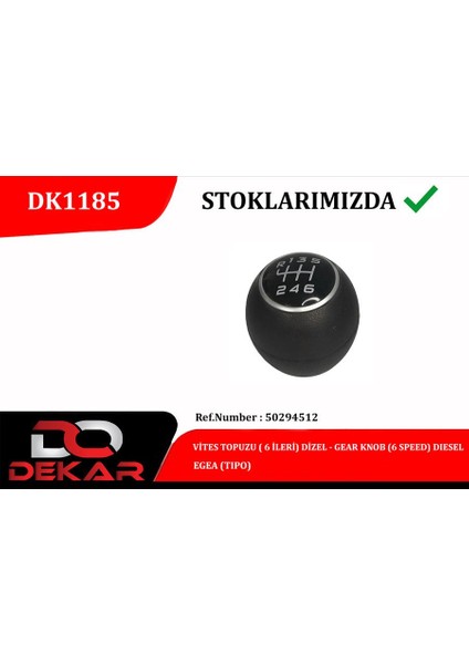 Vites Topuzu 6 Ileri Dizel Egea Dpmah