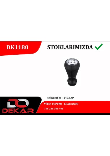 Vites Topuzu 106-206-306-406 Dpmah