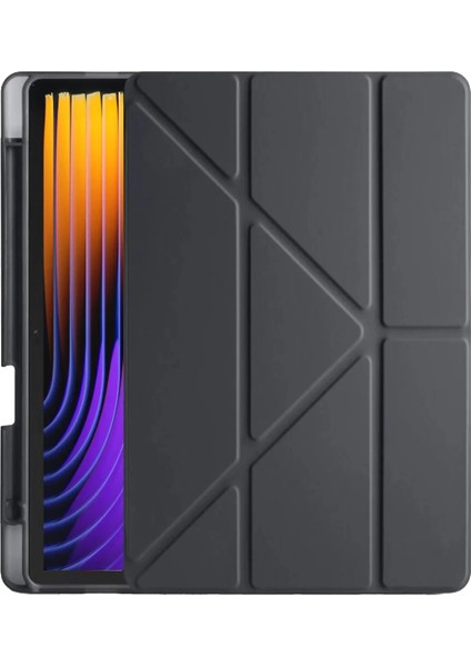 Xiaomi Pad 7 Pro Kılıf Kalemlikli Mars Tablet Kılıfı - Siyah Dpmah