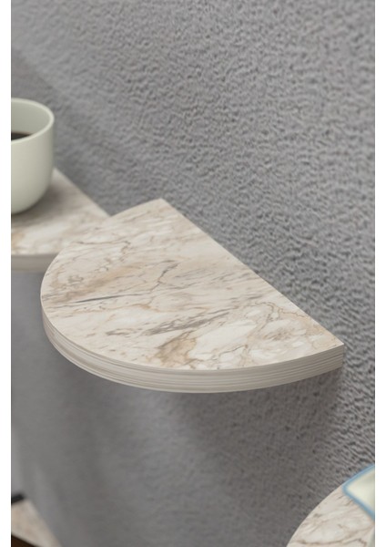 Duvar Rafı Dekoratif 3 Adet Çiçeklik Oval Efes modelleri