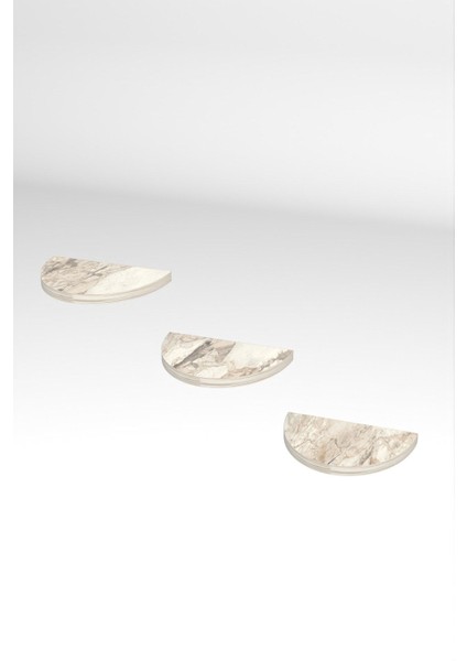 Duvar Rafı Dekoratif 3 Adet Çiçeklik Oval Efes fırsatları