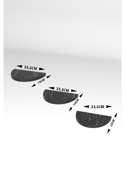 Duvar Rafı Dekoratif 3 Adet Çiçeklik Oval Efes indirimleri