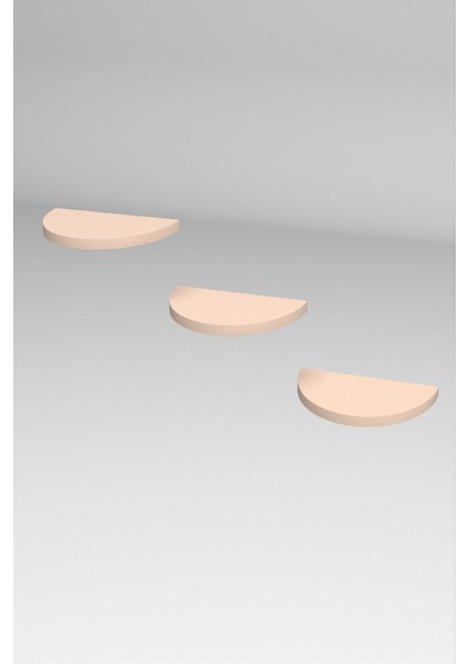 Duvar Rafı Dekoratif 3 Adet Çiçeklik Oval Krem fırsatları