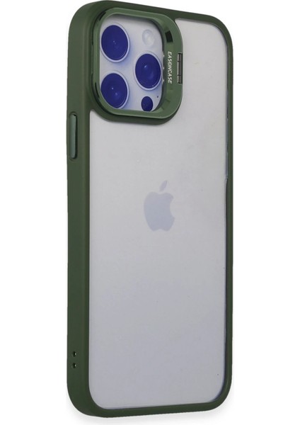 Iphone 14 Pro Kılıf Roblox Lens Standlı Kapak - Koyu Yeşil Dpmah