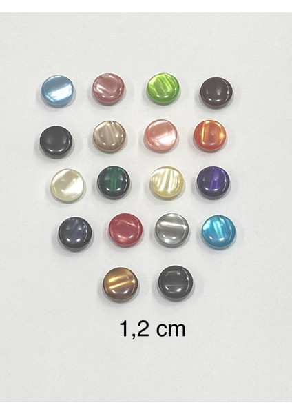 Bluz Düğmesi/ Sedefli Bluz Düğmesi / 1,2 cm / 10 Adet / 2882 /