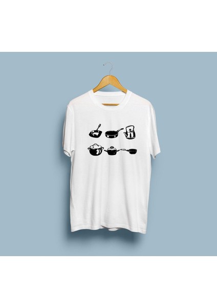 Oversize Mutfak / Yemek Pişirme / Aşçı Tasarım Unisex T-Shirt