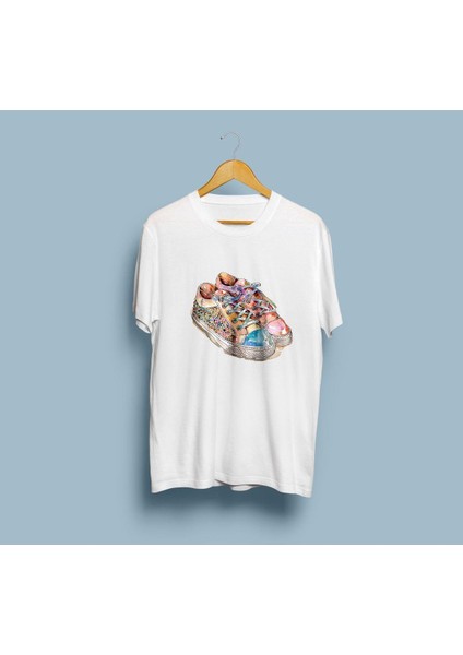 Oversize Ayakkabı / Sneakers Tasarım Unisex T-Shirt