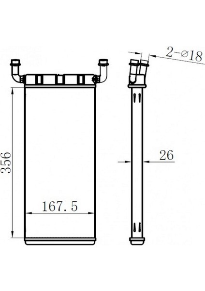 Kalorifer Radyatoru Mercedes Sprinter B906 . Vw Crafter 30-35-50 Dpmah