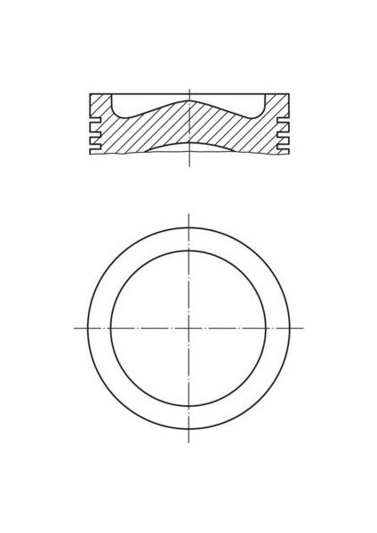 Motor Piston Segman Std P207-P208-P2008-P206 T3E -Ds3-C3 Iii-Fiesta 1.4hdi 8V DV4C/EURO5 73.7mm Dpmah