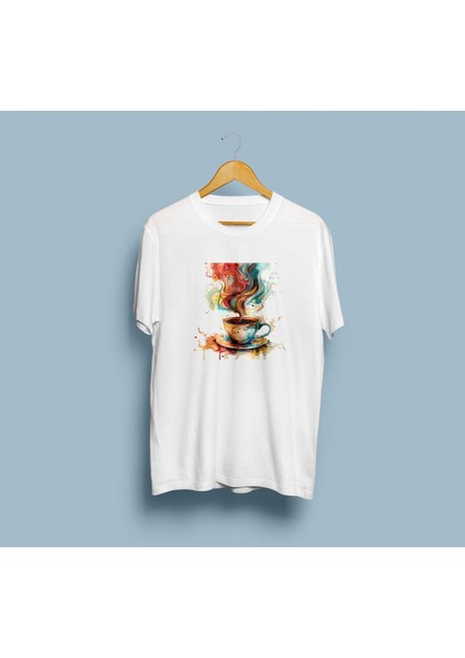 Oversize Rainbow Kahve Tasarım Unisex T-Shirt fiyatları