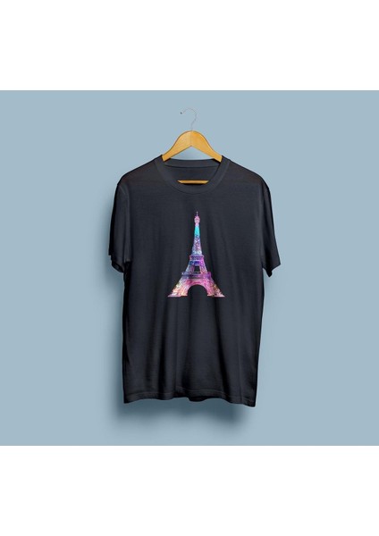 Oversize Eyfel Kulesi / Eiffel Tower Tasarım Unisex T-Shirt