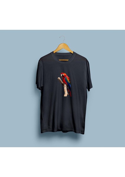 Oversize Papağan Tasarım Unisex T-Shirt fiyatları