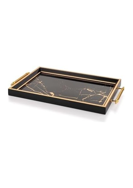 Kunst Tepsi-1 PARÇA-GOLD/SIYAH04 modelleri