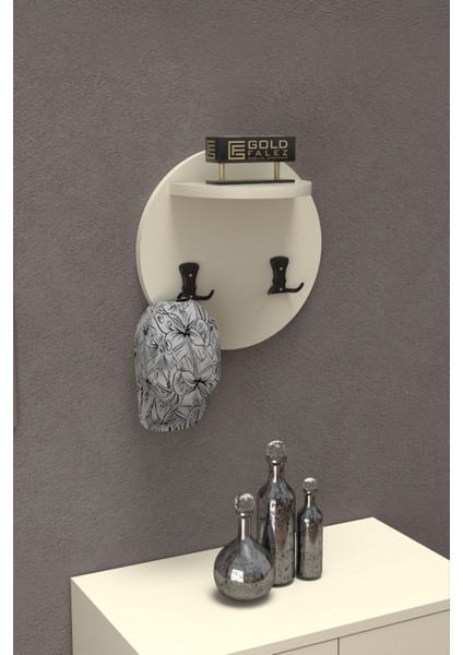 Askılık Duvar Elbise Askılığı Portmanto Üstü Krem fırsatları