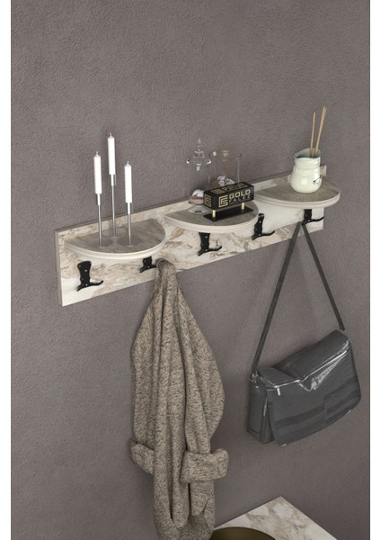 Askılık Duvar Elbise Askılığı Portmanto Efes 80 cm