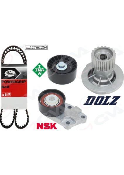 Devirdaimli Eksantrik Gergi Kiti 127X254 Chevrolet-Daewoo Aveo-Cruze-Kalos-Lacetti-Nubira Dpmah
