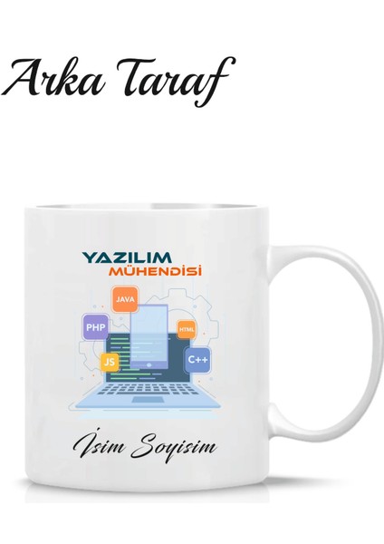 Yazılım Mühendisi Özel Tasarım Kupa Bardak