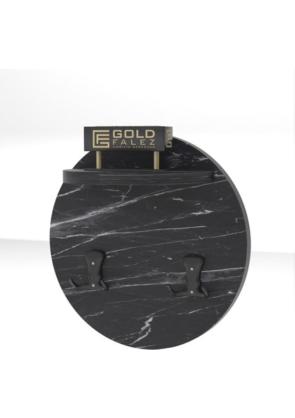 Askılık Duvar Elbise Askılığı Portmanto Üstü Siyah Mermer Desen indirimleri