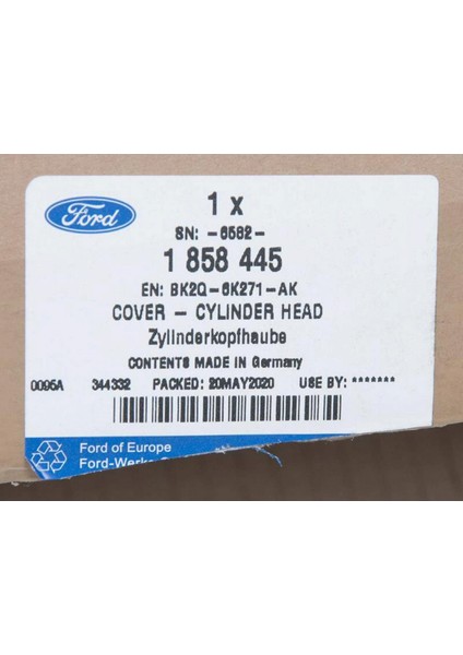 Külbütör Kapaği Transit V.347-V363-V362 2.2 Tdci 155PS 12 Boxer Iii Jumper Iii Ducato Iii 2.2 Euro5 12 Dpmah