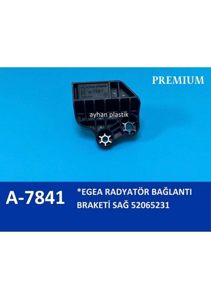 Radyatör Bağlanti Braketi Sağ Egea 21.5 x 19 cm Poşet Dpmah