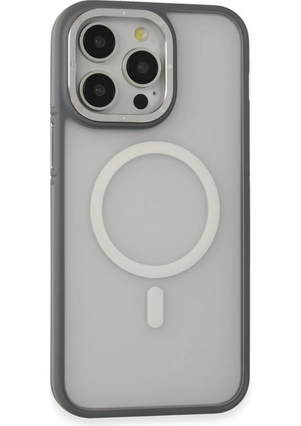 Iphone 14 Pro Max Kılıf Rocky Magsafe Kapak - Gümüş Dpmah