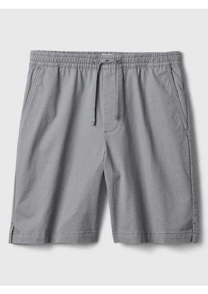 Erkek Gri 8" Essential Easy Şort