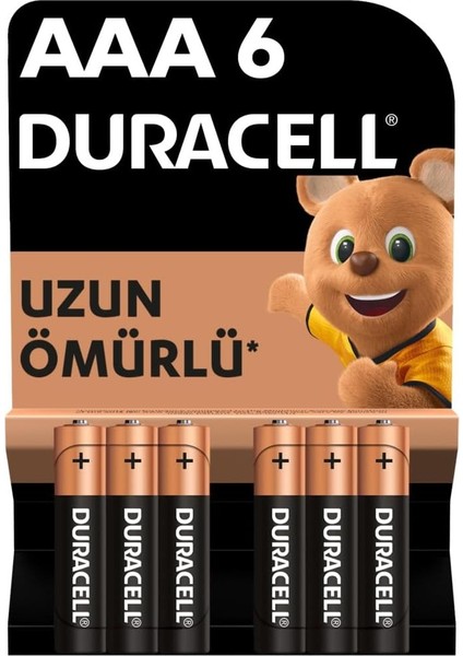 Aaa Alkalin Ince Kalem Pil (6'lı Paket) 1,5 V LR03/MN2400