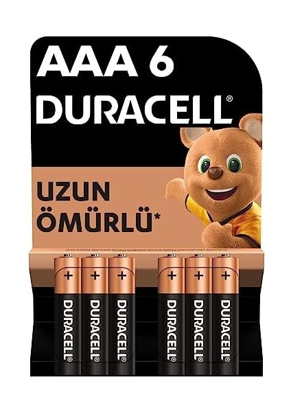 Aaa Alkalin Ince Kalem Pil (6'lı Paket) 1,5 V LR03/MN2400