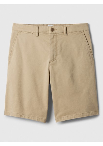 Erkek Bej Essential Khaki Şort