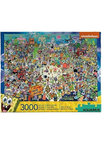 Kova Sünger Bob 3,000PC Bulmaca, 68508, Çoklu Renk"