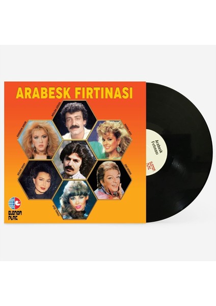 Plak Lp-Arabesk Fırtınası- Çeşitli Sanatçılar - Lp