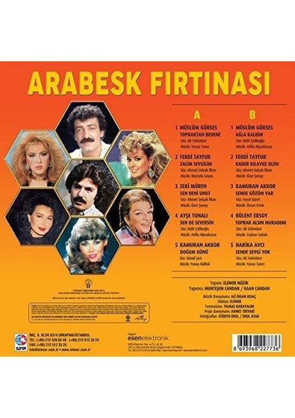 Plak Lp-Arabesk Fırtınası- Çeşitli Sanatçılar - Lp