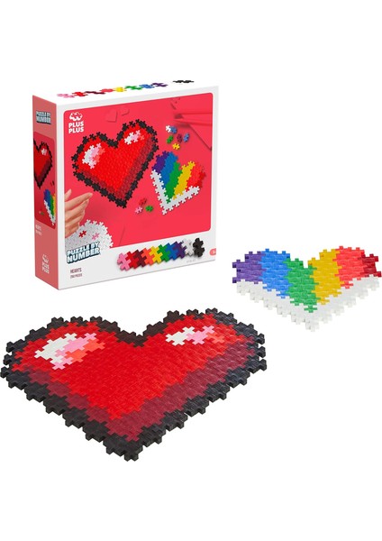 Plus 3911 Kalp 9603911 Dahiyane Inşaat Oyuncağı, Yapboz, Yaratıcı Yapı Taşları, 250 Parça