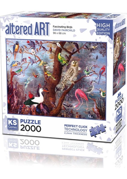 Fascinating Birds 2000 Parça Puzzle -Ks Puzzle