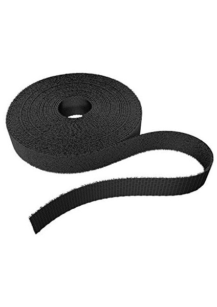 - Cırt Kablo Bağı - 15 M×12,5mm - Istenen Boyutta Kesilebilir, Yeniden Kullanılabilir (Kesilebilir Cırt Rulosu, Tekrar Kapatılabilir Bant Kabloları Vs. Bağlar, Siyah)