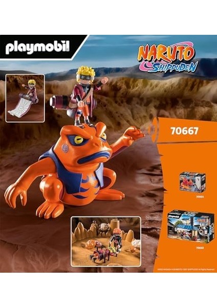 Naruto Shippuden 70667 Naruto Vs Pain, Krater Taban Plakası ve Dev Kurbağa Gamakichi ile Heyecan Verici Düello, 5 Yaş ve Üzeri Çocuklar Için Oyuncak