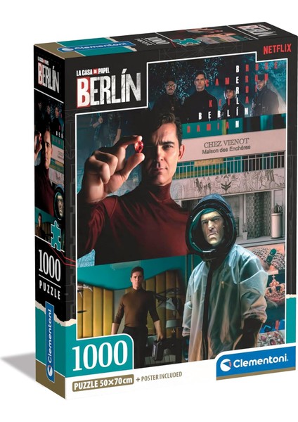 1000 Parça La Casa De Papel Puzzle Berlin 3 (Compact Box)