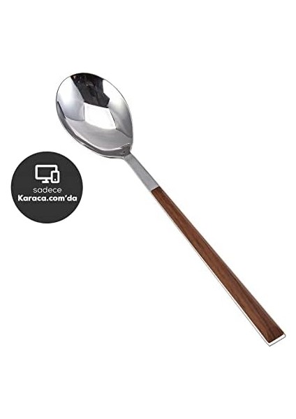 153.03.07.5045 Salzburg Ahşap Yemek Kaşığı, Ahşap Gümüş, Std fiyatları