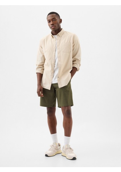 Erkek Haki Essential Khaki Şort