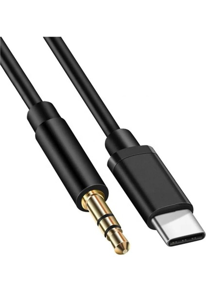 Aux Kablosu 3,5 mm Ses Kablosu - Kulaklık, Apple iPhone Ipod Ipad, Echo Dot, Ev/araç Stereo Sistemleri, Akıllı Telefonlar, Mp3 Çalar ve Daha Fazlası Için 1m Jak USB Tip C Aux Kablosu