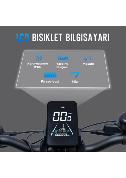 Katlanabilir Elektrikli Bisiklet B13 | Pedelec Gri | Güçlü 36V 11.5.0AH 45NM |samsung Batarya | 20"