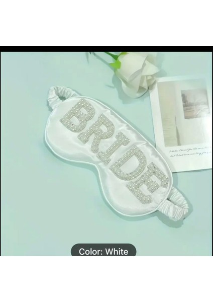 Inci Süslemeli Bride Yazılı Uyku Bandı
