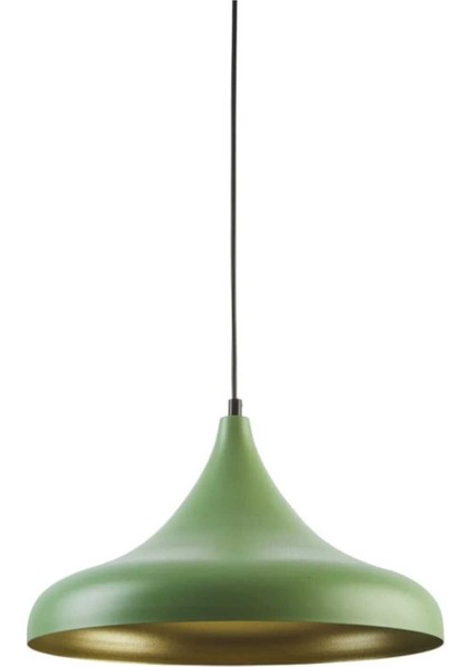 UltraNova Yeşil metal sarkıt avize, modern tasarım, 35cm, şık ve zarif aydınlatma seçeneği
