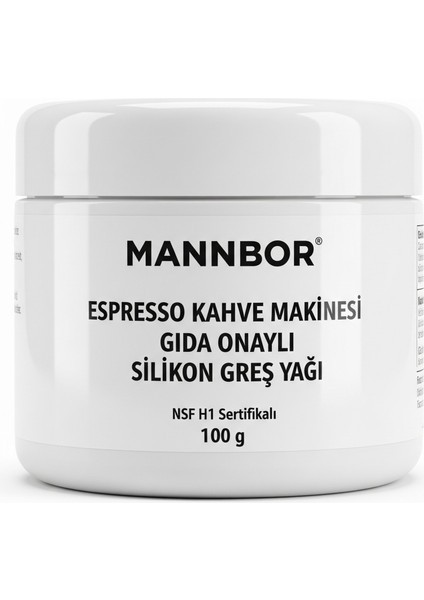 Espresso Kahve Makinası Gıda onaylı Slikon Gres Yağı-Nsf H1 Onaylı 100 Grm