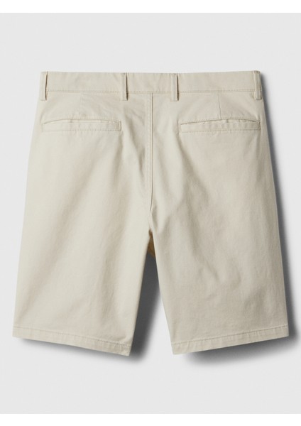 Erkek Kırık Beyaz Essential Khaki Şort