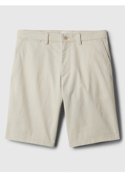 Erkek Kırık Beyaz Essential Khaki Şort