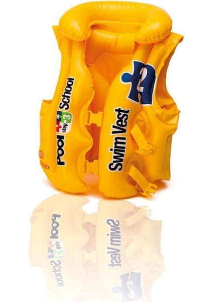 Intex Beyaz çocuk yeleği, 3-4 yaş, güvenli ve şık tasarım, Türkiye üretimi